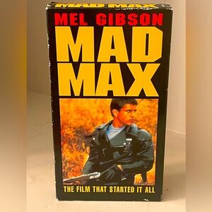 Mad Max VHS 1979, 1993 Mel Gibson Vintage VHS Tape Post-apocalyptic Movie